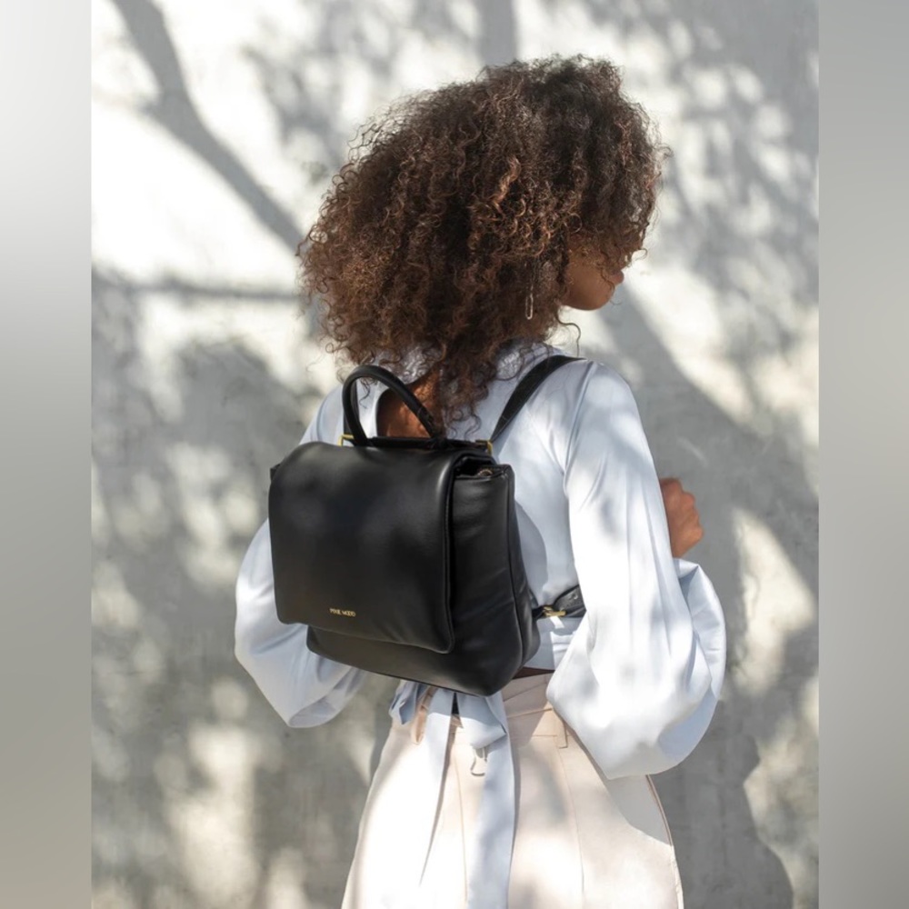 Pixie Mood Bubbly Flap Backpack - Black